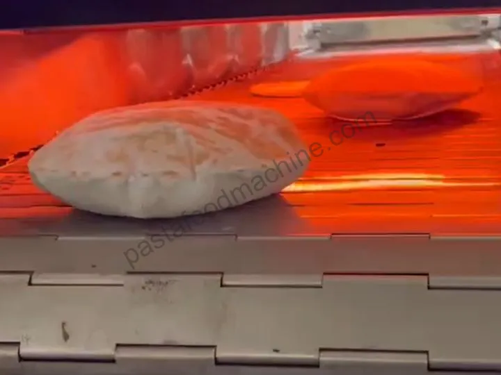 Baked pita bread