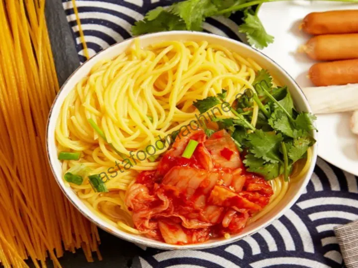 Corn Noodles Serving Presentation