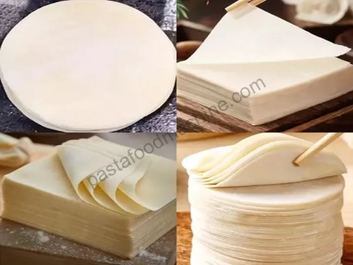 Dumpling wrappers, wonton wrappers, etc