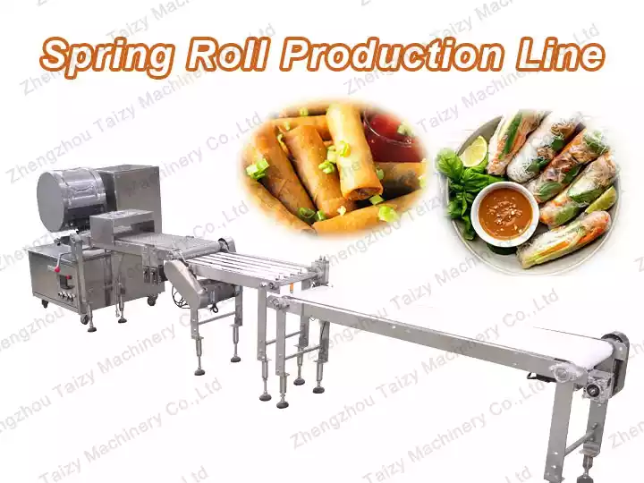 automatic spring roll production line