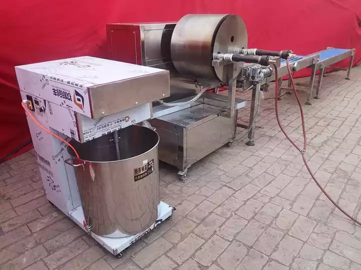 batter mixing machine used in spring roll production line