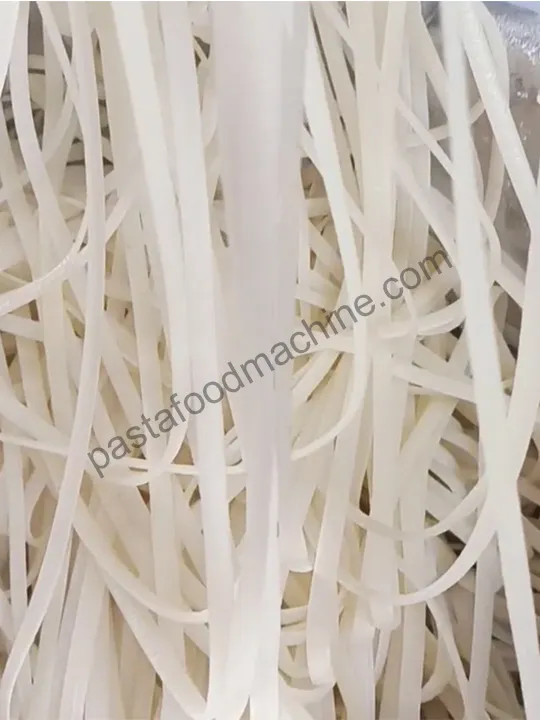 freshly extruded rice noodles