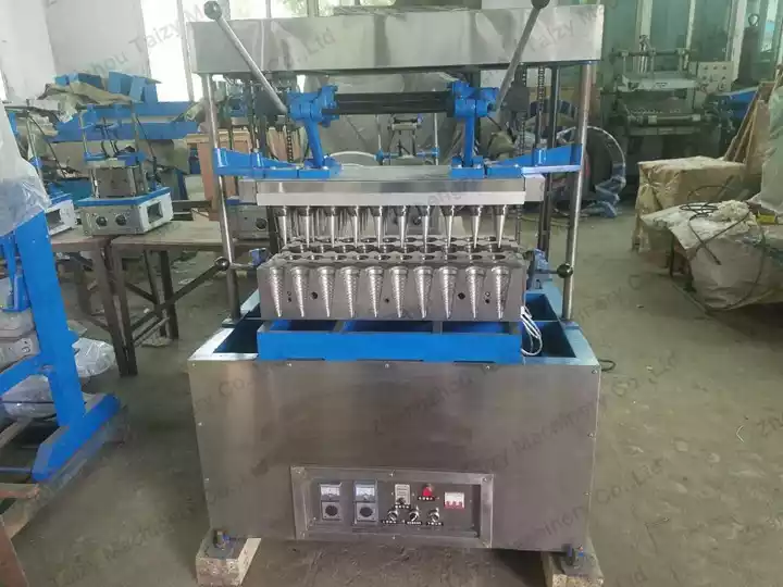 ice cream cone machine in factory