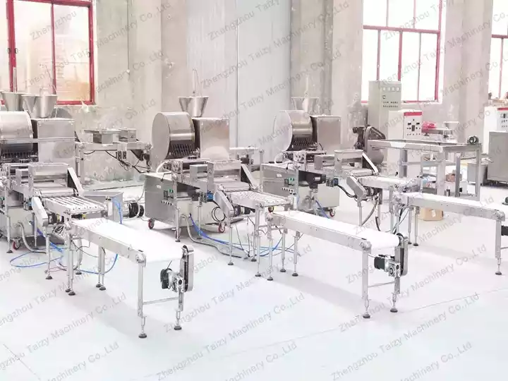 spring roll wrapper making machines in factory