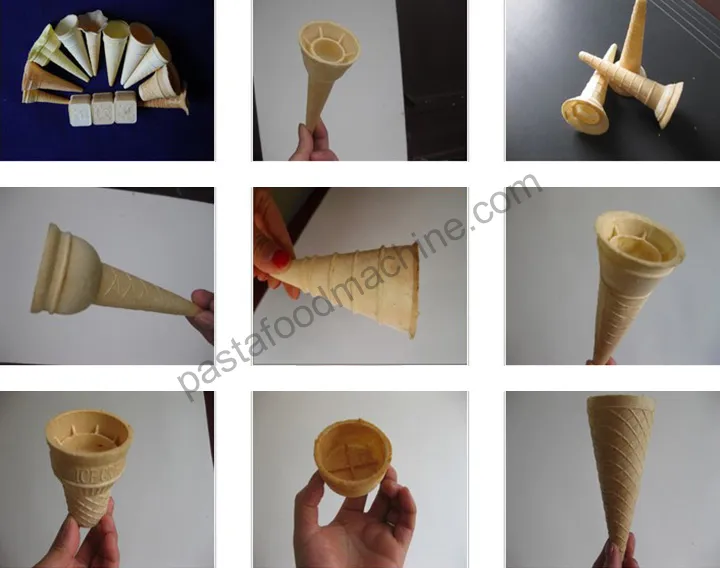 various cone shapes that wafer cone machine can make