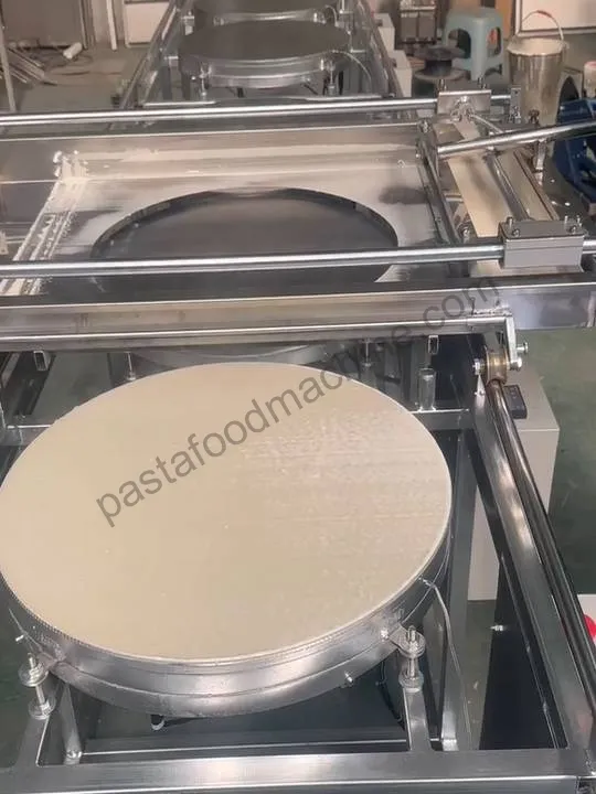 Transfer the batter to the next heating plate